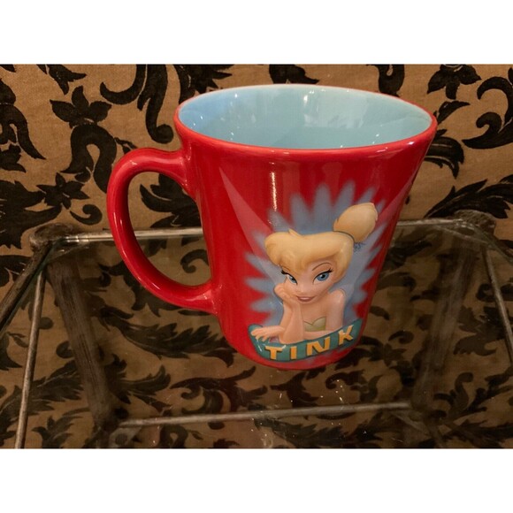 DisneyTinkerbell coffee tea coco mug double sided raised picture of Tink - Picture 5 of 5
